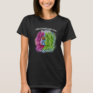 Pop Portrait Neufundland Dog Vater Vater' T-Shirt