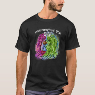 Pop Portrait Neufundland Dog Vater Vater' T-Shirt