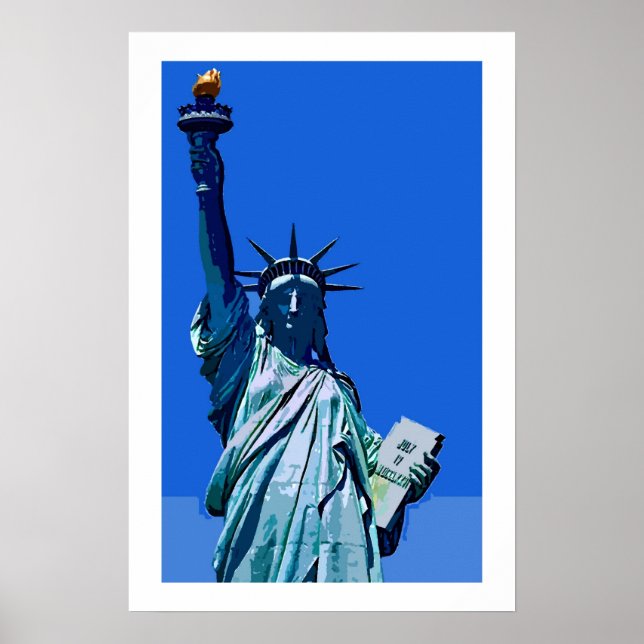 Pop-Poster der Freiheitsstatue Poster (Vorne)