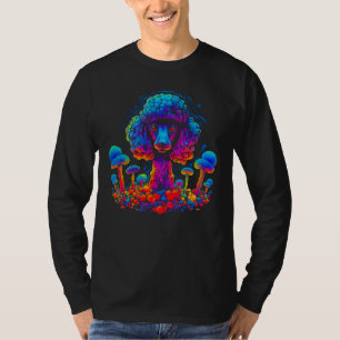 Pop Pudel Hund psychedelischer Pilz T-Shirt