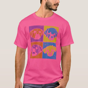 Pop Puggle Eigentümer Hund Tier Haustier Niedlich  T-Shirt