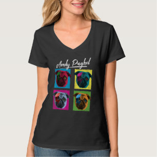 Pop Puggle Mops Dog Owner Artist Haustier Hund Möp T-Shirt