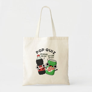 Pop Quiz Funny Soda Pop Puff Tragetasche