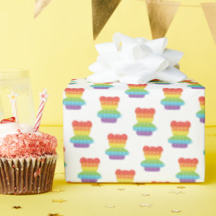 Pop!   Rainbow Birthday Geschenkpapier