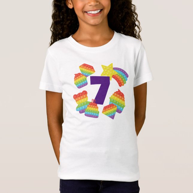 Pop! | Rainbow Birthday T-Shirt (Vorderseite)