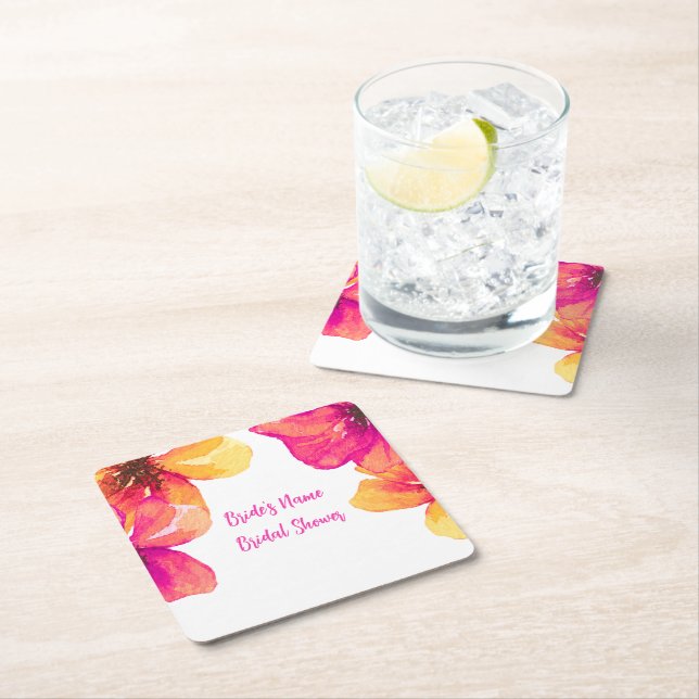 Pop Rechteckiger Pappuntersetzer (Vor Ort)