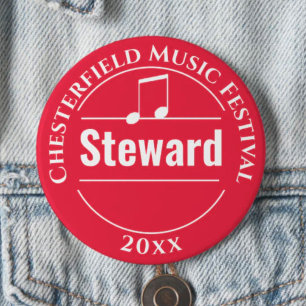Pop-Rock-Klassik-Musikfestival-Ordner-Abzeichen Button