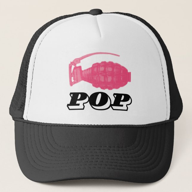 Pop Rosa Grenade Truckerkappe (Vorderseite)