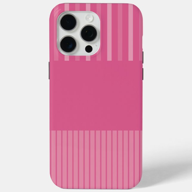 Pop - Rosa Streifen Case-Mate iPhone Hülle (Rückseite)