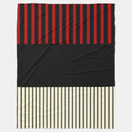 Pop - Rot und Creme Fleecedecke