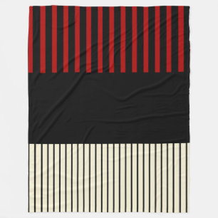 Pop - Rot und Creme Fleecedecke