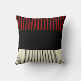 Pop - Rot und Creme Kissen