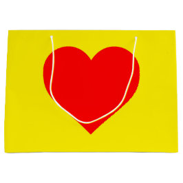 Pop Rotes Herz Große Geschenktüte