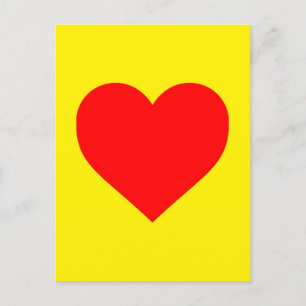 Pop Rotes Herz Postkarte