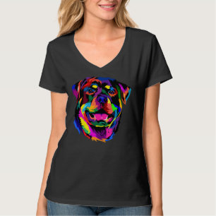 Pop Rottweiler Hund Liebhaber Hüter Hausbesitzer H T-Shirt