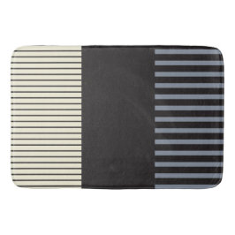 Pop - Schwarz, Grau und Creme Badematte