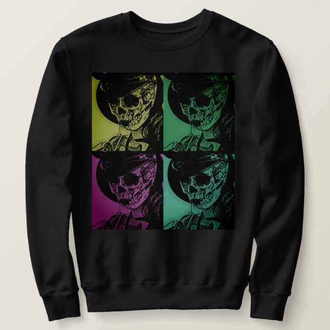 Pop Skull Girl Sweatshirt (Design vorne)