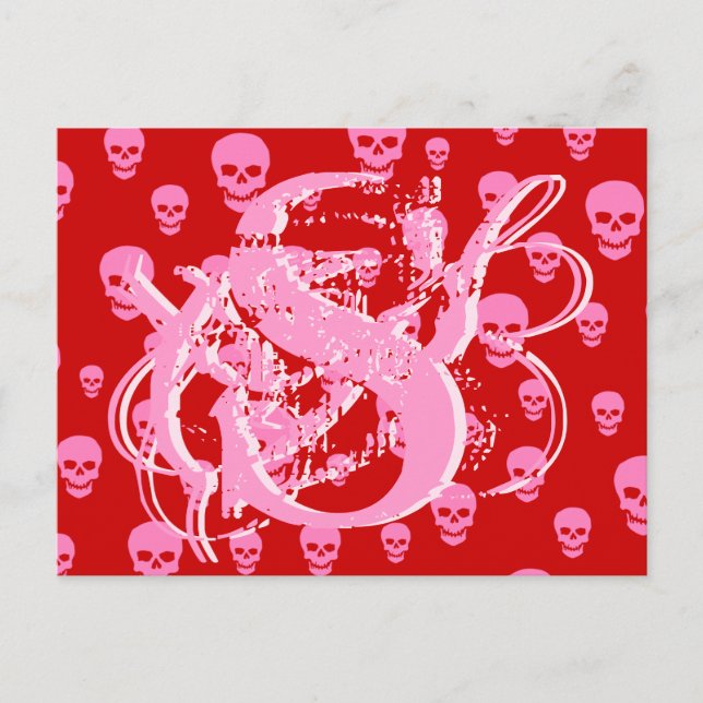 Pop Skulls Postkarte (Vorderseite)