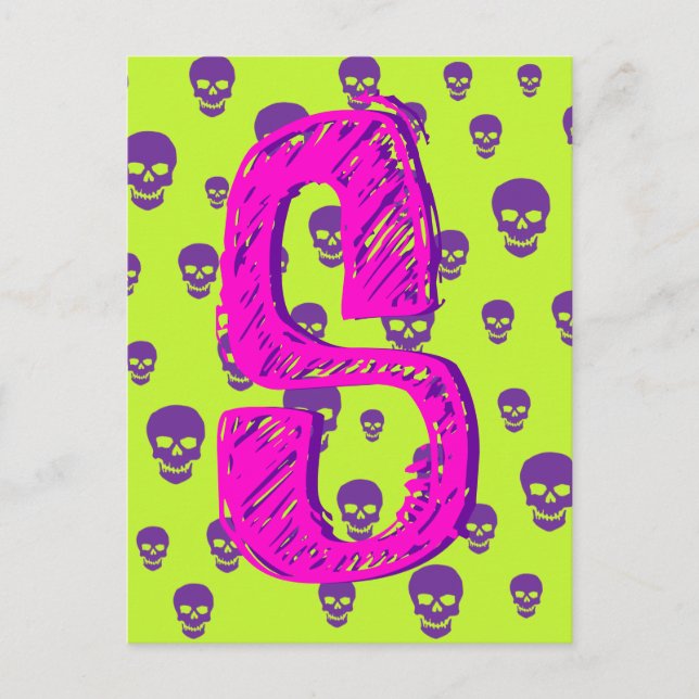 Pop Skulls Postkarte (Vorderseite)