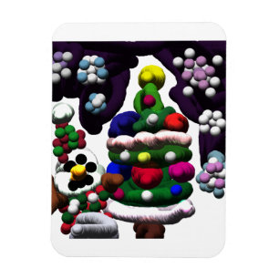 Pop Snowman Weihnachten Magnet