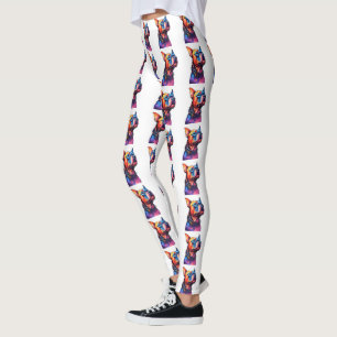 Pop Staffordshire Bull Terrier Art, Leggings