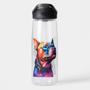 Pop Staffordshire Bull Terrier Art, Trinkflasche
