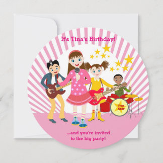 Pop Star Geburtstagsfeier Einladung