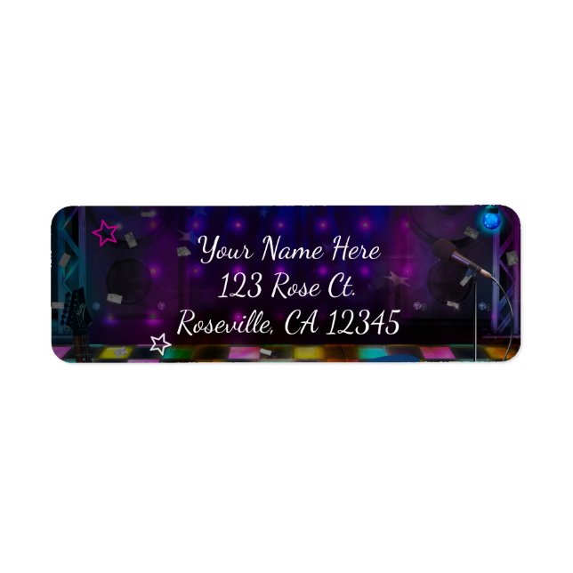 POP STAR PARTY Geburtstag Einladung zum Musikalisc (Vorne)