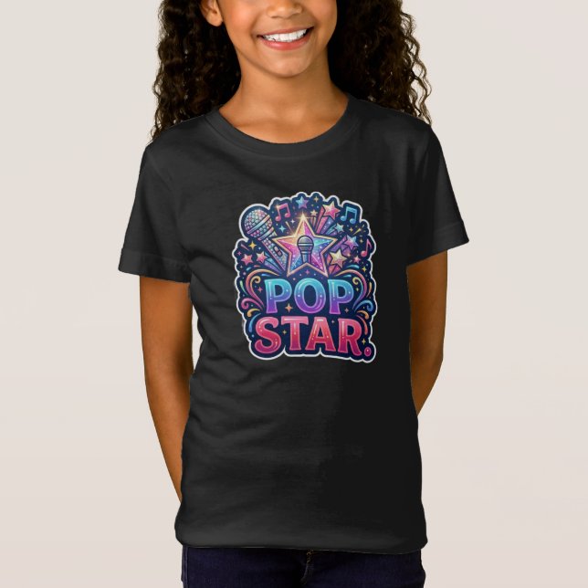Pop-Star-T-Shirt T-Shirt (Vorderseite)
