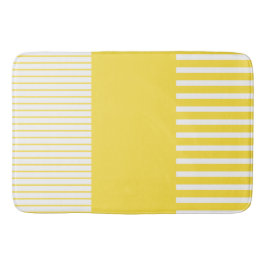 Pop - Streifen - gelb und weiß Badematte
