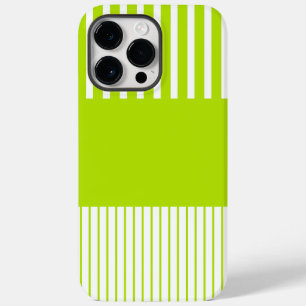 Pop-Streifen in Kalkgrün und Weiß Case-Mate iPhone 14 Pro Max Hülle