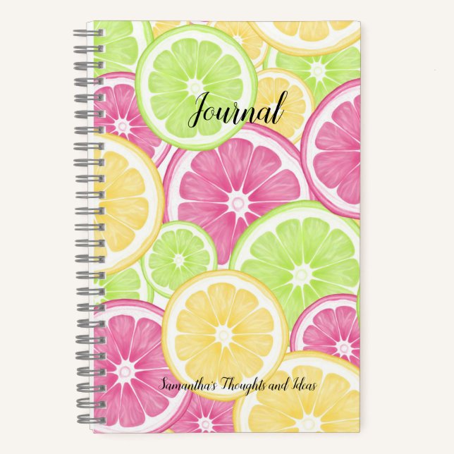 Pop Summer Journal Notizbuch (Vorderseite)