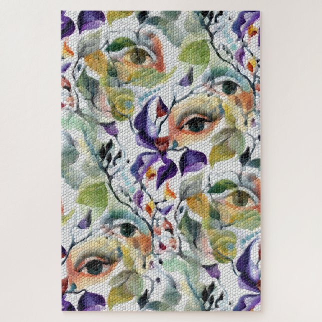 Pop Surealismus Mosaik Muster Abstrakt zeitgenössi Puzzle (Vertikal)