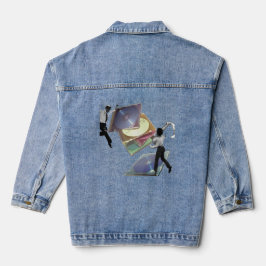 pop surrealism collage jeansjacke
