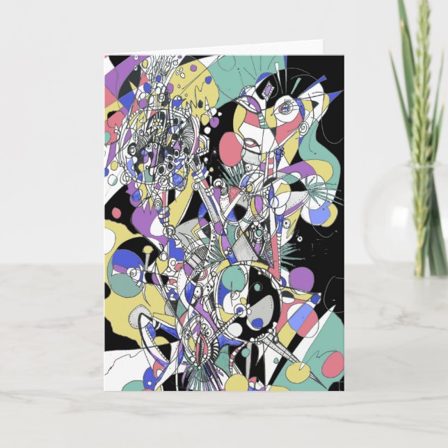 Pop Tech Girl Karte (Vorderseite)