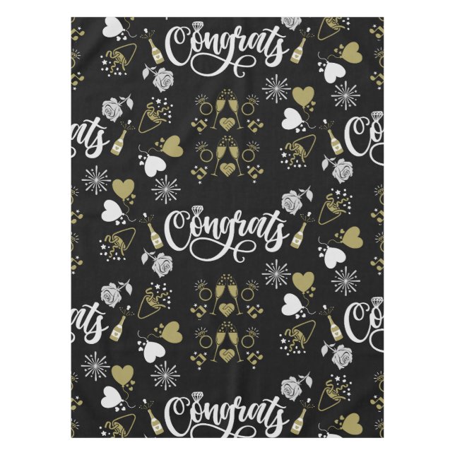 Pop The Champagne Celebration Party Tischdecke (Vorderseite)