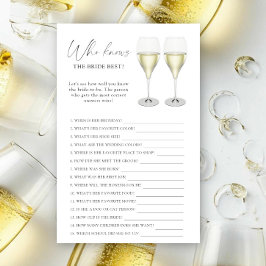Pop the Champagne - Wer kennt die Braut am besten