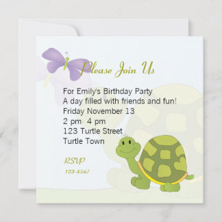 Pop Turtle Einladung