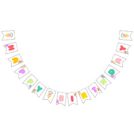 Pop über Geburtstagsparty Wimpelkette