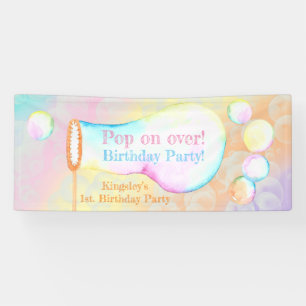 Pop über Kindergeburtstag Party Banner