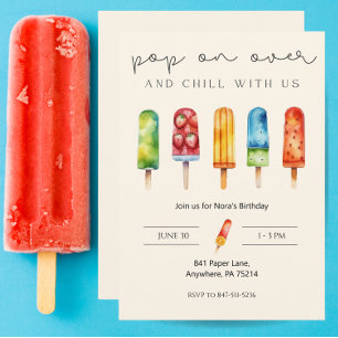 Pop über Popsicle Custom Birthday Einladung