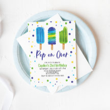 Pop über Sommer Einladung zum Geburtstag