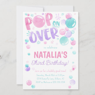 Pop über Überblasen Geburtstagsfeier Einladung