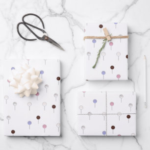 Pop überall in Weiß Geschenkpapier Set