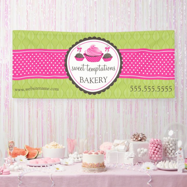Pop und Pfefferkuchen grün Banner (Party)