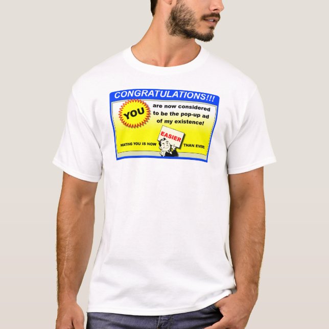 Pop-Up Ad Funny Shirt (Vorderseite)