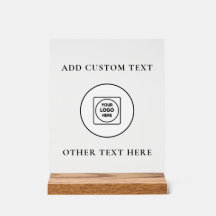 Pop-Up Shop Clear Banner Custom Logo Sign