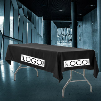 Pop-Up-Shop Geschäft Logo Messe Schwarz Tischdecke