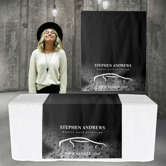 Pop Up Shop Table Runner Banner Business Car Wash Wandteppich (Pop Up Shop Table Runner Banner Business Car Wash Tapestry)
