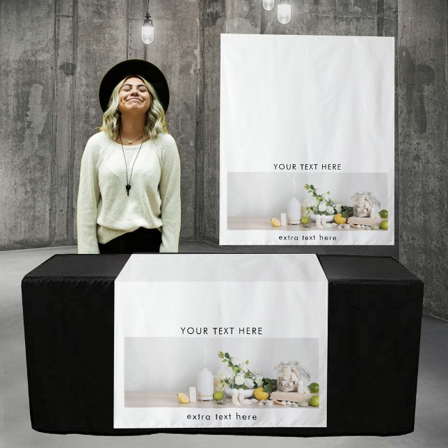 Pop Up Shop Table Runner Banner Business Foto Wandteppich (Pop Up Shop Table Runner Banner Business Photo Tapestry)